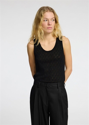 Agny sl knit top Sort Selected Femme 